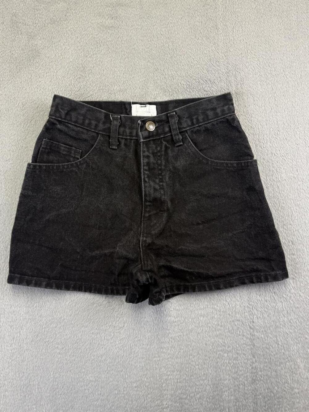 Y2K The London Jean Black Denim Shorts
